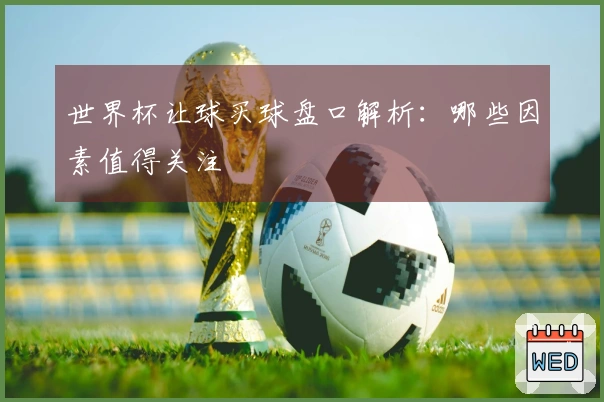 世界杯让球买球盘口解析：哪些因素值得关注